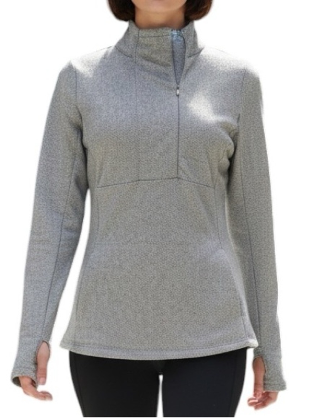 Kyodan Light Grey Quarter-Zip Pullover Size Small